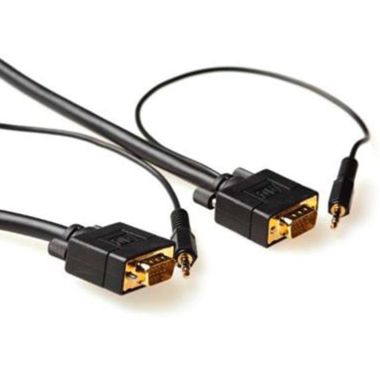 Monitor kabel met Audio aansluitkabel - ACT
