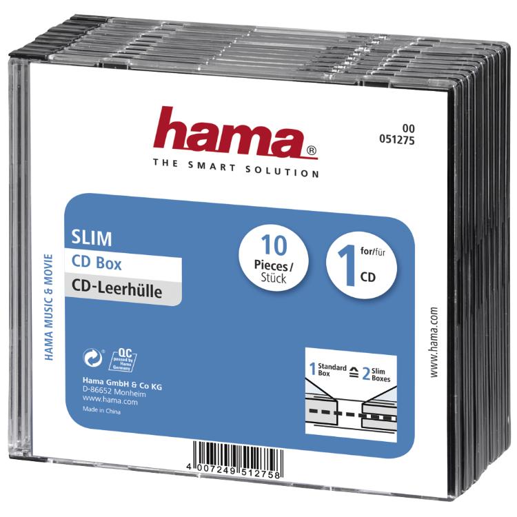 Cd Slim Box 10 Pak - Hama