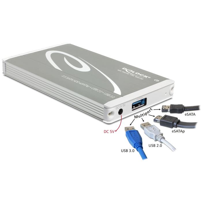 USB 3.0 Harde schijf behuizing - 2.5 inch SATA - Delock
