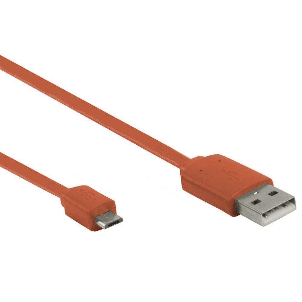 USB Micro B Datenkabel - 1 Meter - Braun - Goobay
