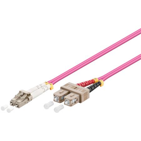 Vezeloptische kabel LC/SC 50/125µ 3m OM4