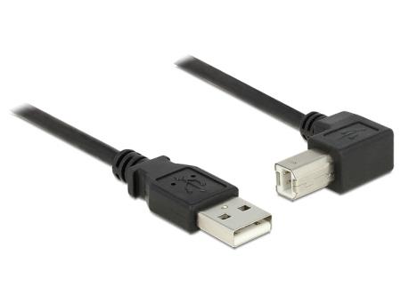 Kabel USB 2.0-stekker A-B haaks, 5m