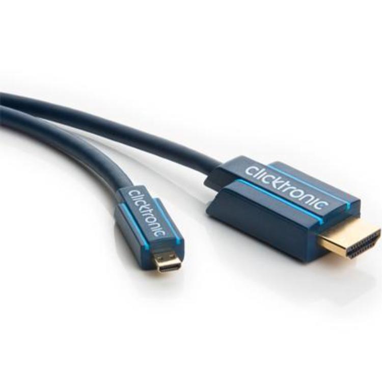 HDMI auf HDMI Micro - 2 Meter - Clicktronic