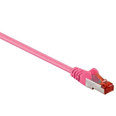 S/FTP-Kabel - 1,5 Meter - Rosa - Goobay