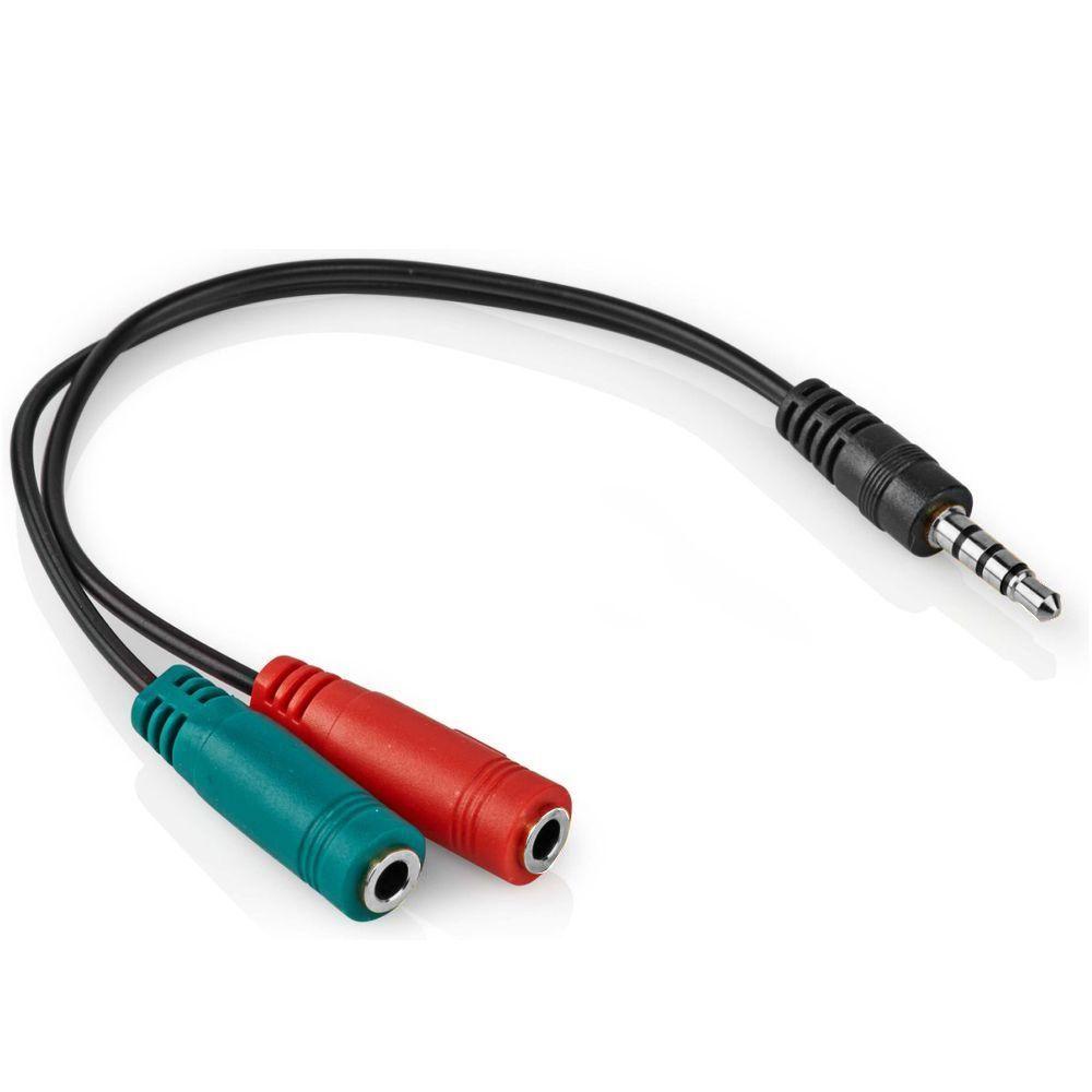 Jack splitter kabel - Microfoon en audio - Goobay