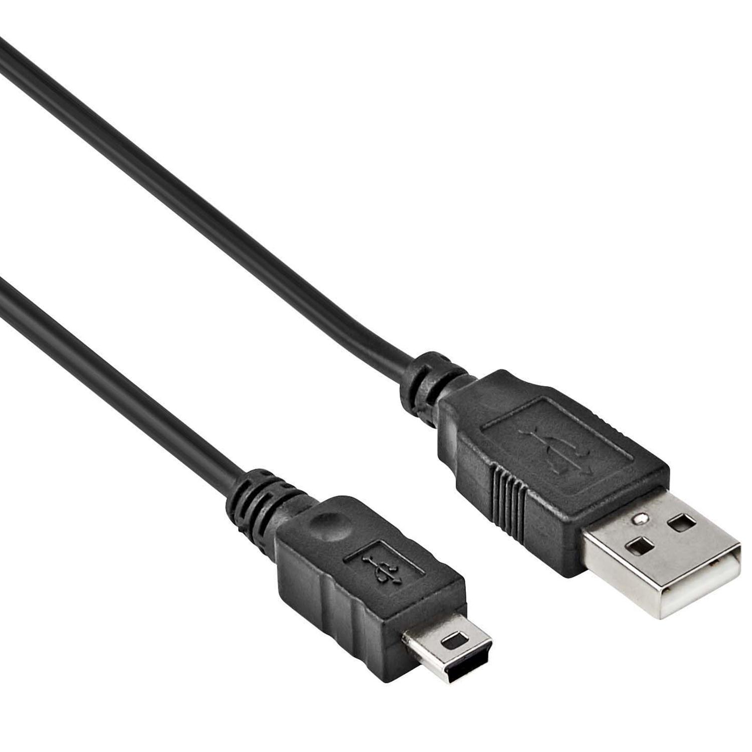 USB-Mini-Datenkabel - 0,3 Meter - Allteq