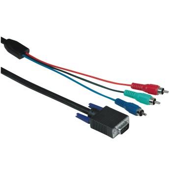 Komponenten-zu-VGA-Kabel - 2 Meter - Hama