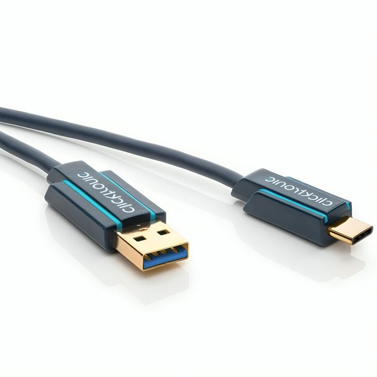 USB C naar USB A kabel - 3.0 - Clicktronic