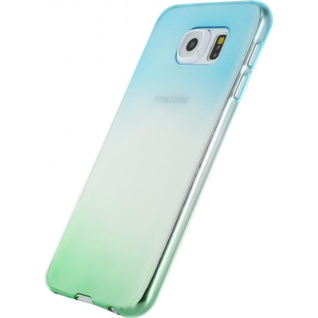 Xccess Thin TPU Case Samsung Galaxy S6 Edge Gradual Green/Turquoise - Xccess