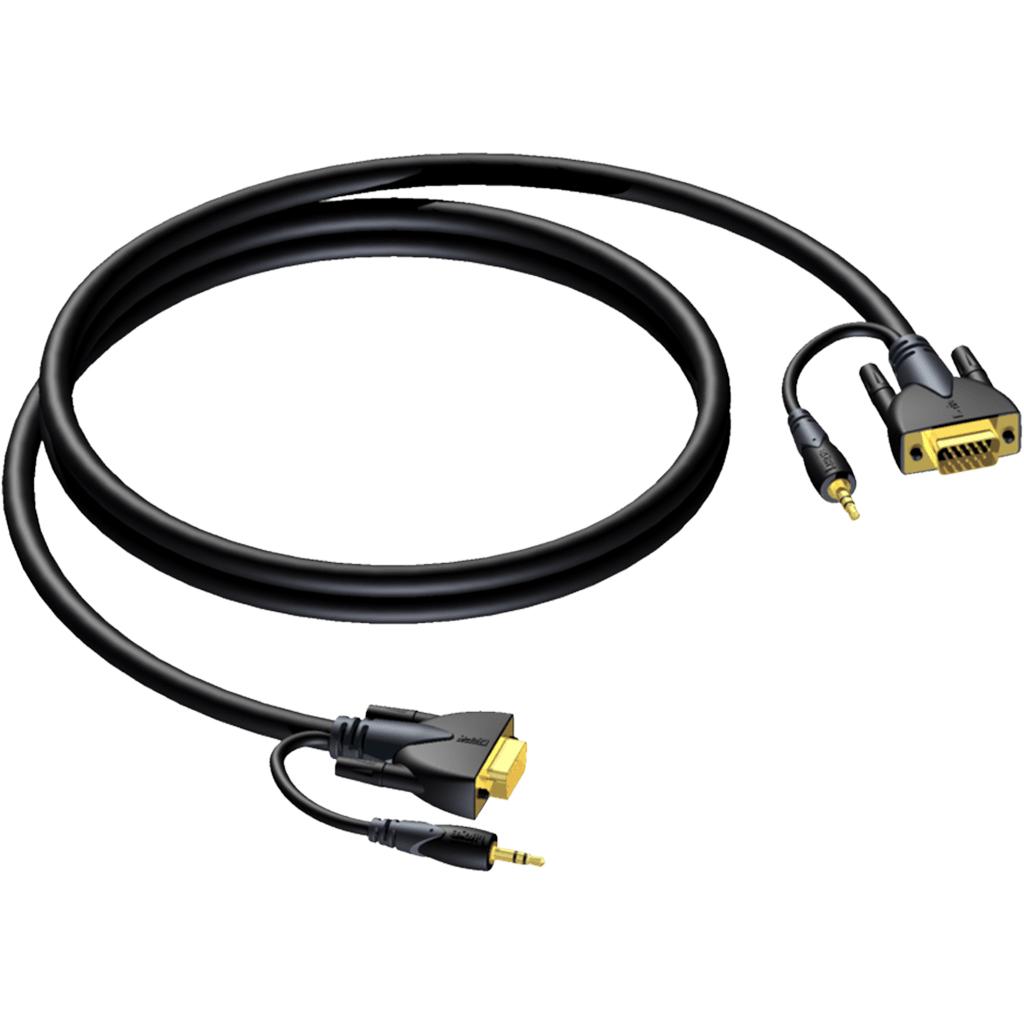 SVGA kabel - Met Audio - Professioneel - Procab