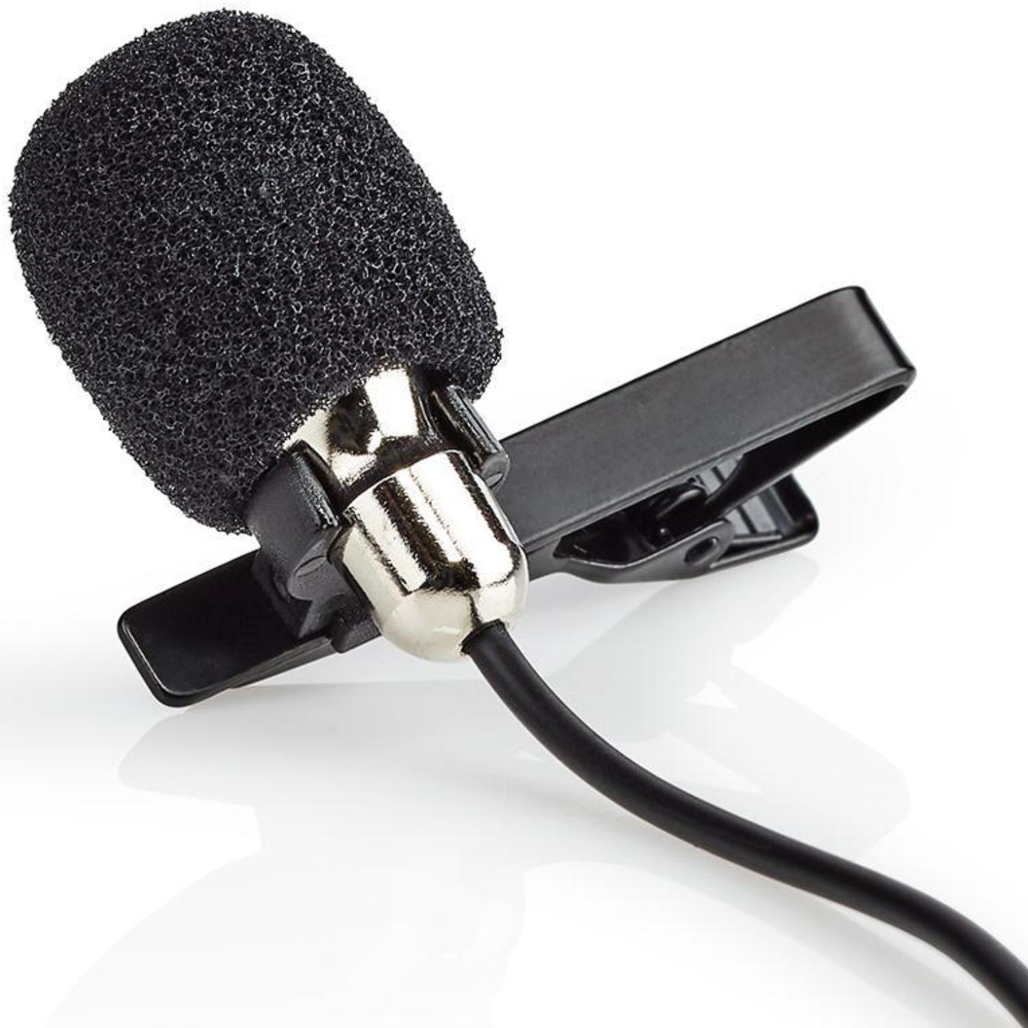 Bedrade Microfoon Clip-On Lavalier 3,5 mm Metaal - Nedis