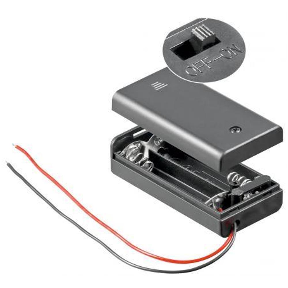 2x AA-Batteriehalter - Fixapart