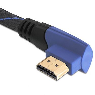 HDMI-Kabel nach links abgewinkelt Abbildung