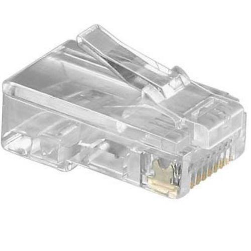 Cat 5e modular RJ45 Stecker 10x - Flachkabel