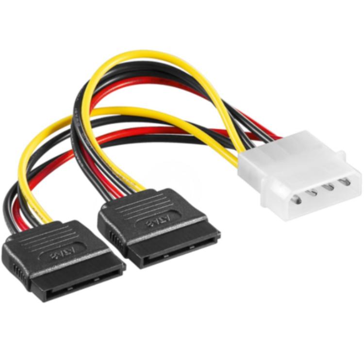 Molex auf SATA Stromkabel Splitter