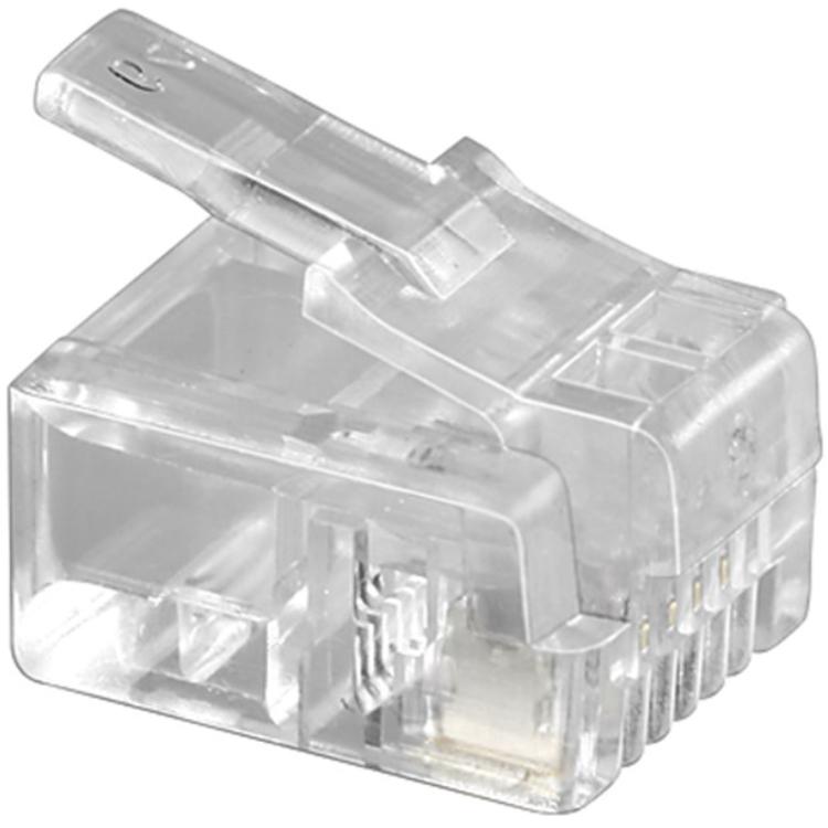 10 Stück. Stecker RJ11