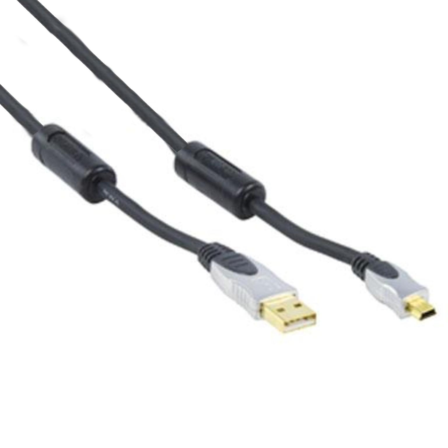 Minikabel USB A auf USB B - Nedis