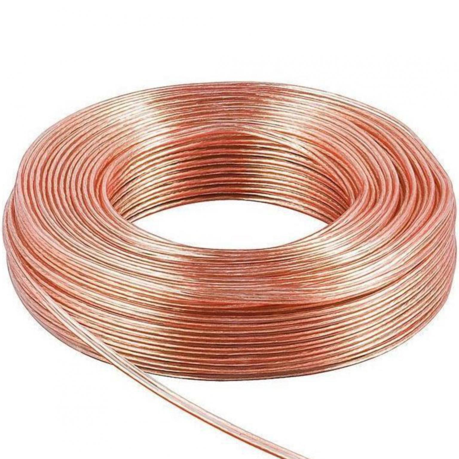 Lautsprecherkabel, transparent, Rolle