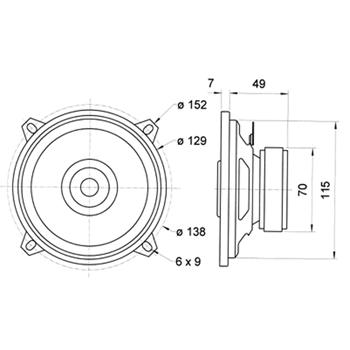 VISATON 2 WEGE KOAXIAL LAUTSPRECHER - Visaton