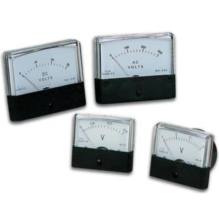 ANALOGE PANEELMETERVOOR AC SPANNINGSMETINGEN 300V AC / 60 x 47mm - HQ Products