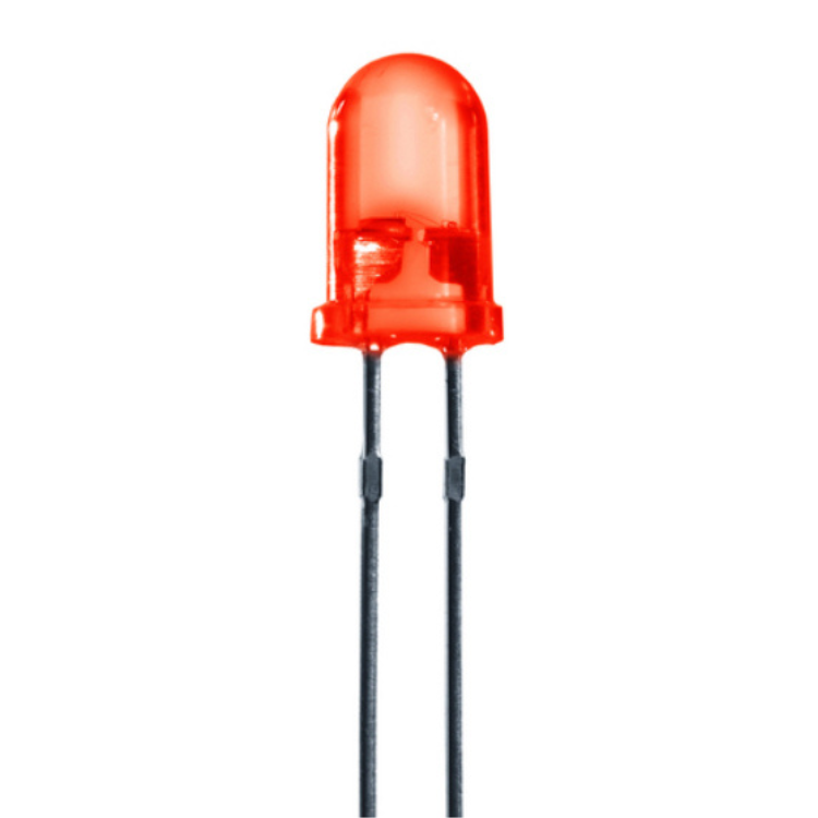 STANDARD LED 5 mm rot DIFFUSED
