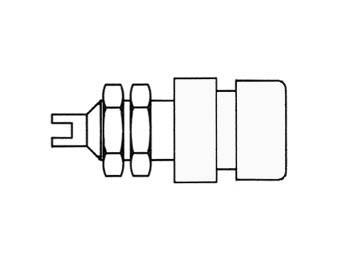 ISOLIERT, 4mm Inbus / WHITE (BIL 20) - Hirschmann
