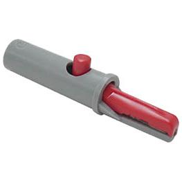 GEISOLEERDE KROKODILLENKLEM 4mm 6A / ROOD (AK 10) - Hirschmann