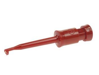 Miniatur TESTPEN mit Löten Verbindung CLAMP (Ventil 2) rot - Hirschmann