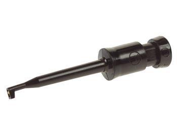 Miniatur TESTPEN mit Löten Verbindung Klemme (Ventil 2) schwarz - Hirschmann