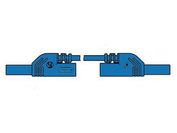 CONTACT PROTECTED MEASURING LEAD 4mm 50cm / BLUE (MLB-SH/WS 50/1) - Hirschmann