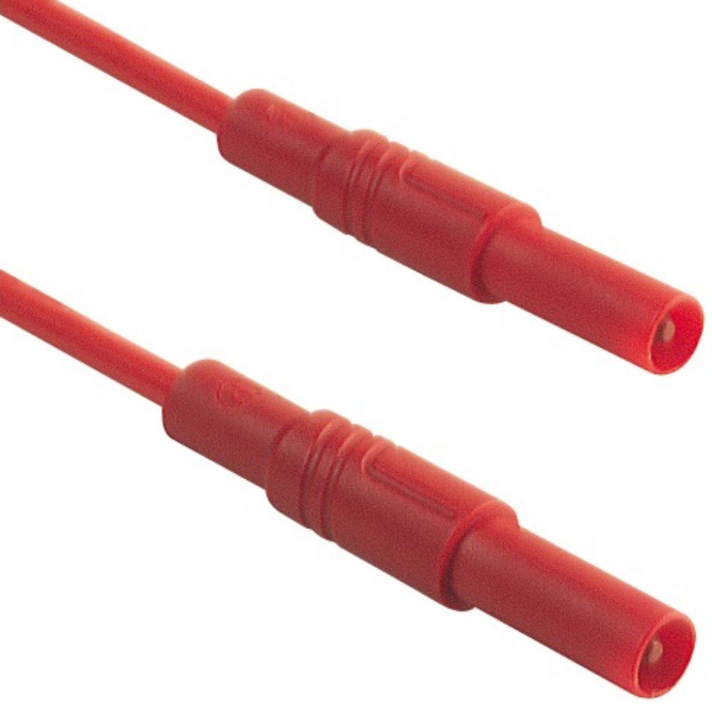 CONTACT PROTECTED MEASURING LEAD 4mm 100cm / RED (MLB/GG-SH 100/1) - Hirschmann