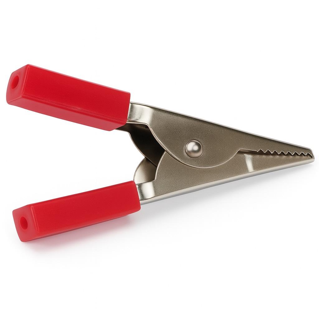 ALLIGATOR CLIP NO BOOT 50mm ROT