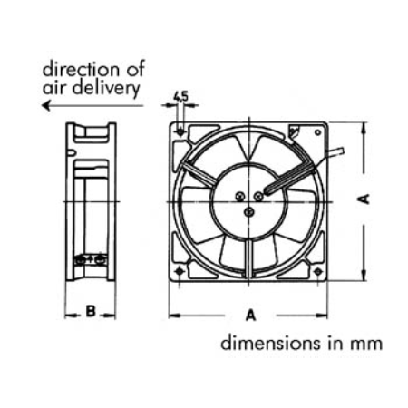 SUNON Lüfter 12VDC GLIJLAGER 80 x 80 x 25 mm