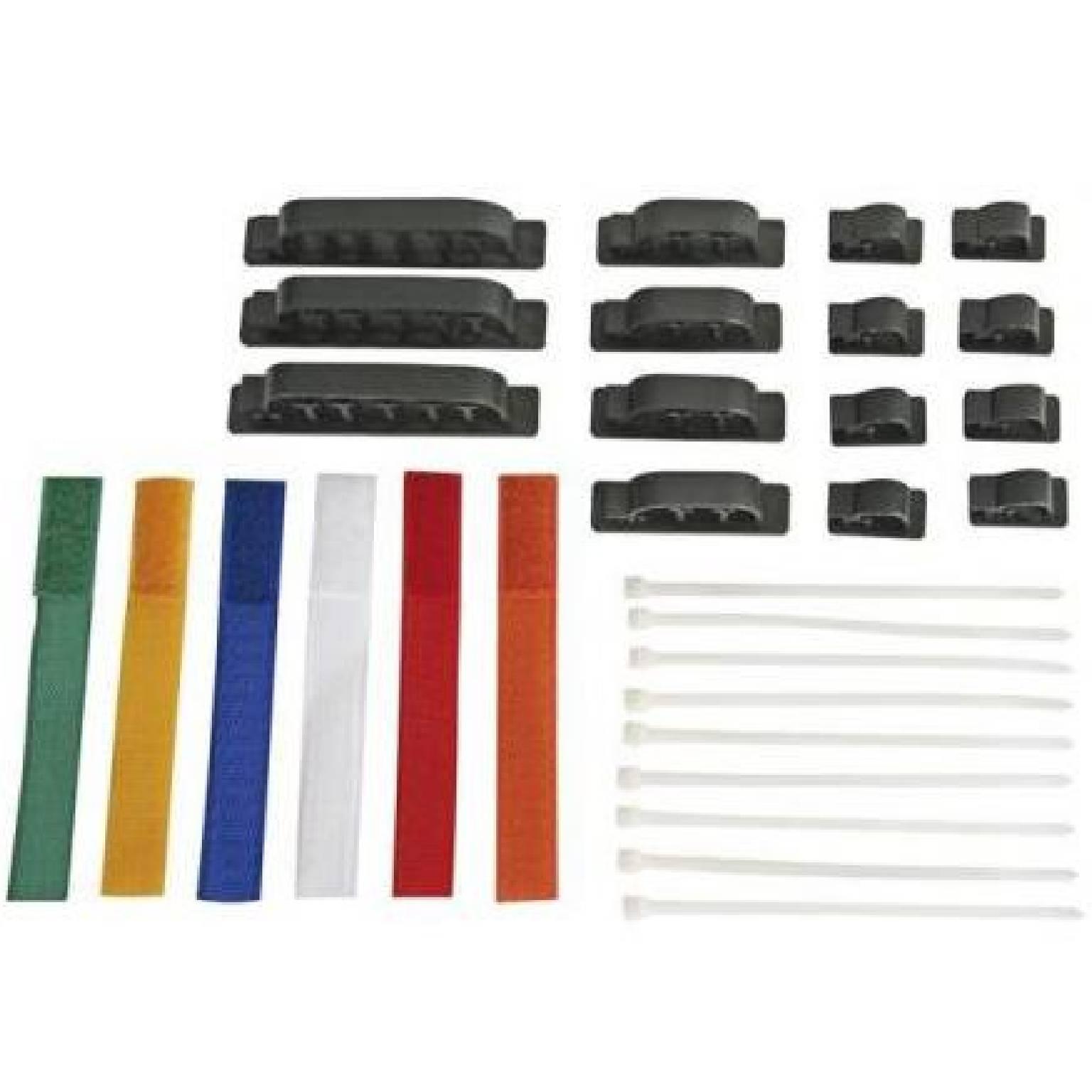 Klett- und Kabelbinder-Set - 31-teilig - Perel