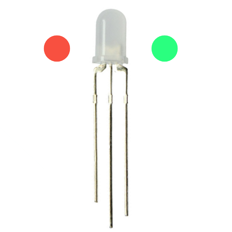 L 115WEGW LED 3 mm rot/grün weiß DIFFUS 50mcd