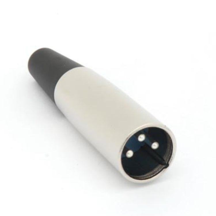 3p männlichen XLR Stecker vernickelt - HQ Products