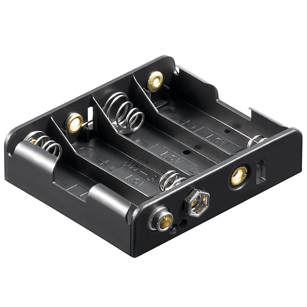 4x AA Batteriehalter - Goobay