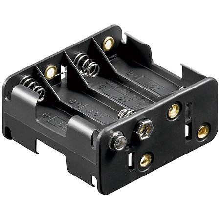 8x AA Batteriehalter - Goobay