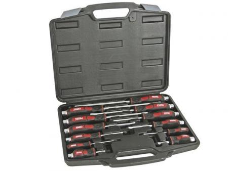 PROFESSIONAL SCHRAUBEN SCHLÜSSEL SATZ, S2 STAHL 12 Stück - HQ Products
