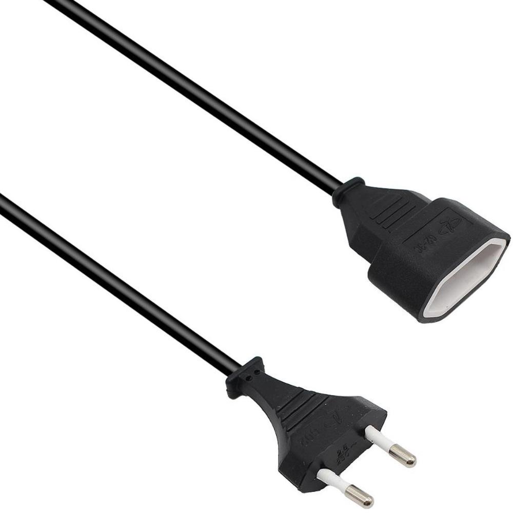 Verlängerungskabel - Euro-Stecker - 1,8 Meter - schwarz