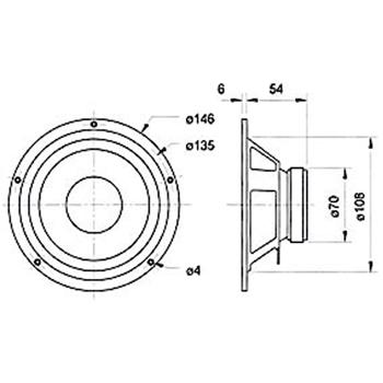 VISATON 13cm LOW MID DRIVER - Visaton