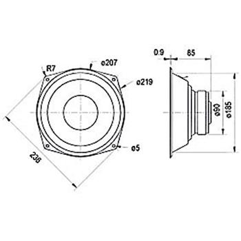 VISATON WS20E WOOFER 20CM - Visaton