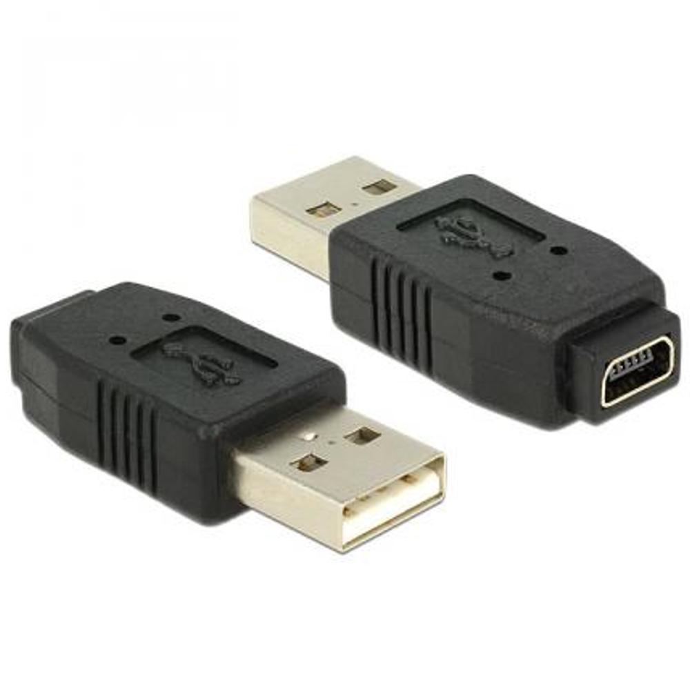 Mini USB auf USB A Adapterstecker 2.0 - Delock