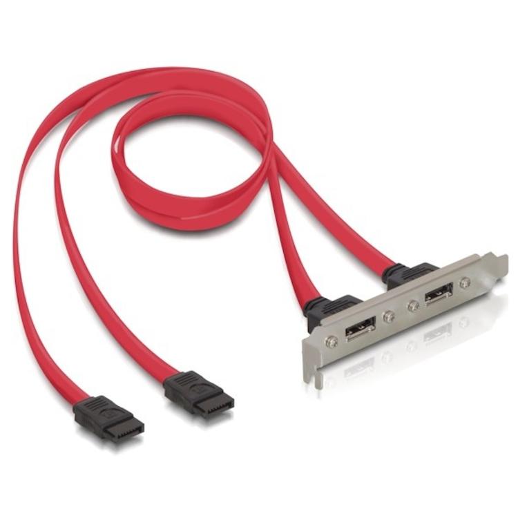 PCI Halterung 2x 7p eSATA - Delock