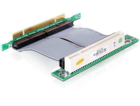 PCI Riser Karte 32bit/5V li.m.Kabel 7cm - Delock