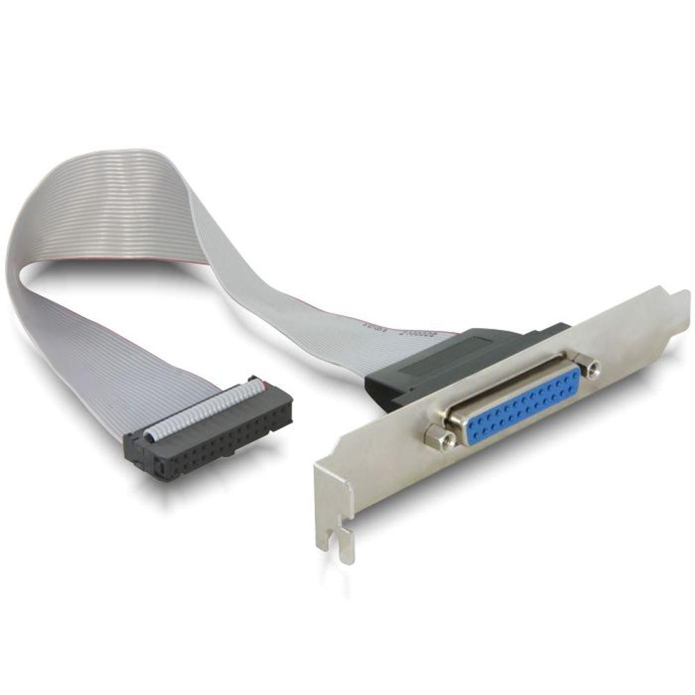 Slotblech Parallelport 25polig/26p int. - Delock