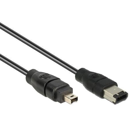 Firewire Kabe 6-pin - Typ: IEEE 1394A / IEEE 1394 - 4-Pin Firewire Stecker - 6-Pin Firewire 400 Stecker