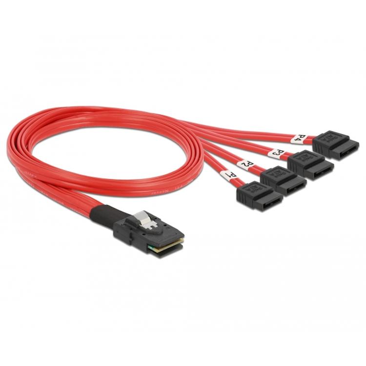 SATA SATA SAS Kabel 7 polig 0,5 Meter - Delock