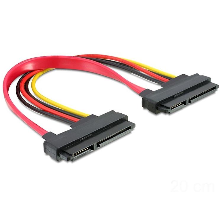 SATA Kabel 22 polig 0,2 Meter - Delock