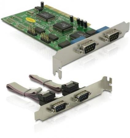 PCI Karte 4x Serieel - Delock
